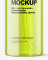Color Plastic Cosmetic Bottle with Pump Mockup Color Plastic Cosmetic Bottle with Pump Mockup