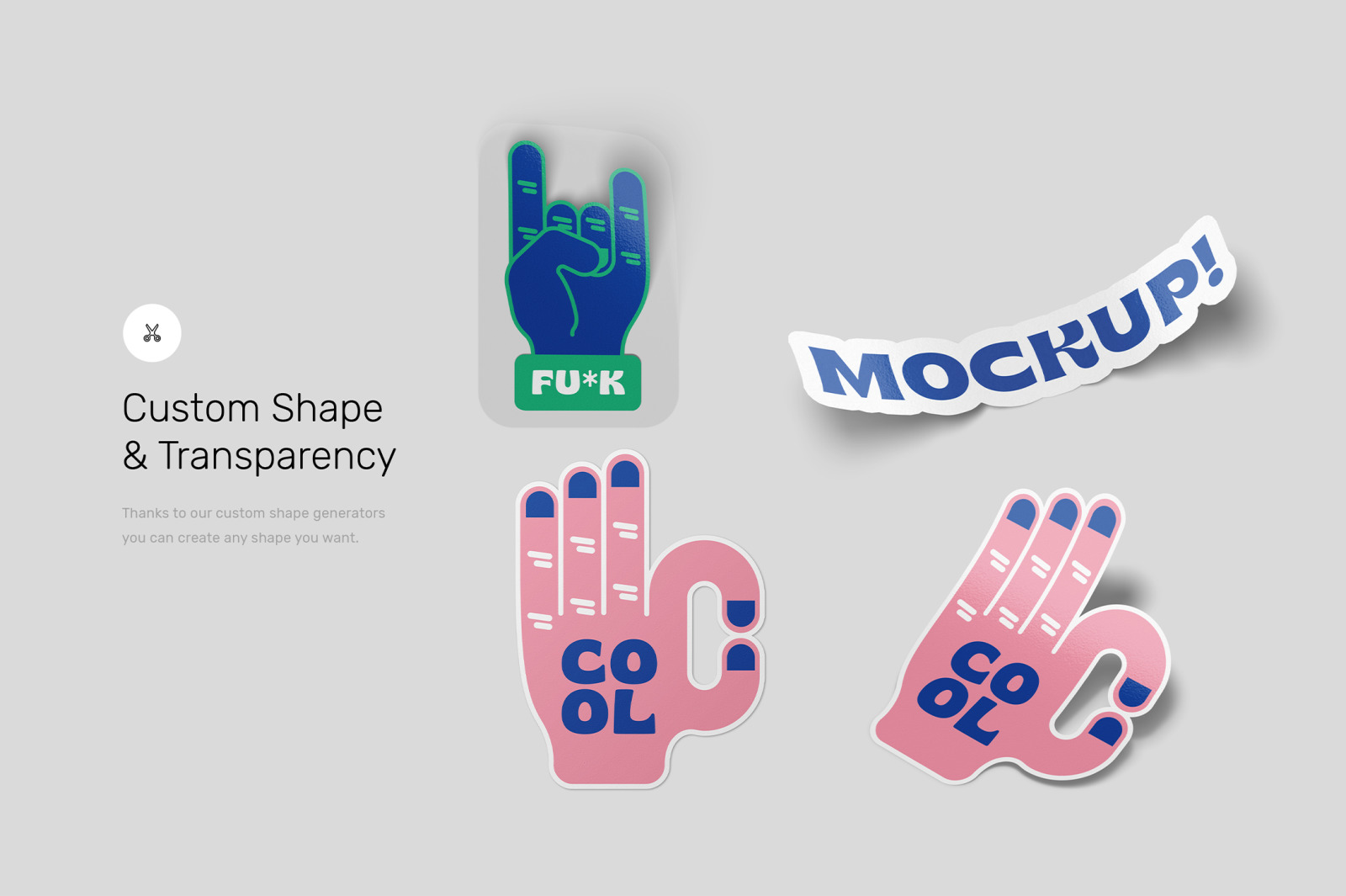 Sticker Mockups Sticker Mockups
