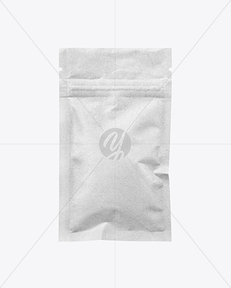 Kraft Paper Sachet with Zip Lock Mockup