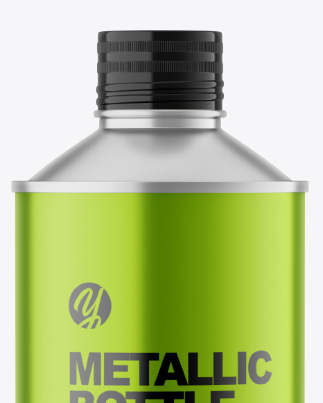 Metallic Bottle Mockup