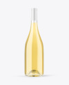 Clear Glass White Wine Bottle Mockup