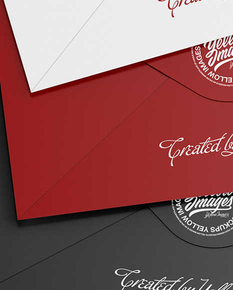 Three Envelopes Mockup