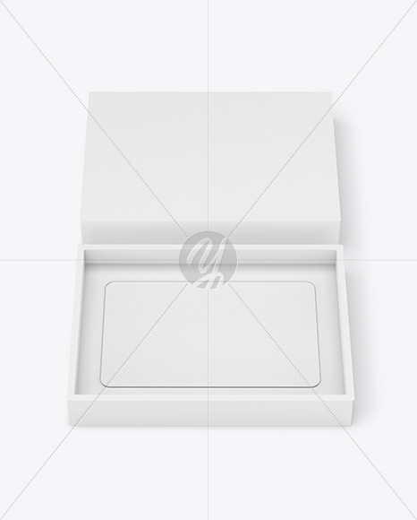 Textured Gift Card in a Box Mockup