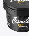 Glossy Plastic Cosmetic Jar Mockup