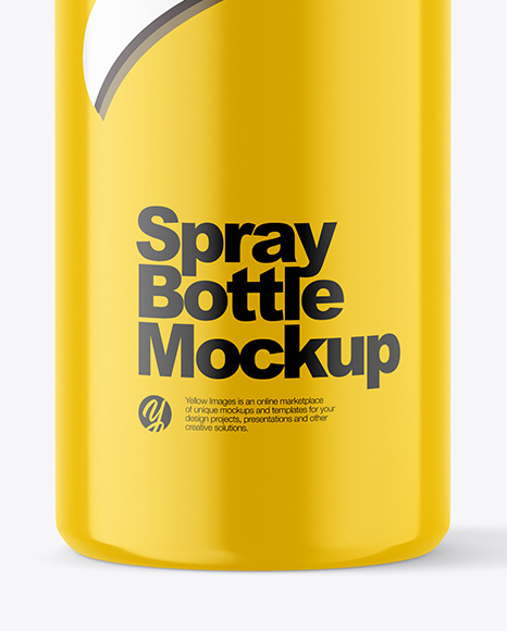 Glossy Spray Bottle Mockup