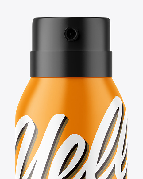 Matte Spray Bottle Mockup