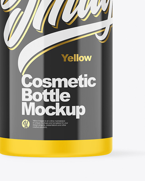 Matte Cosmetic Bottle with Pump Mockup