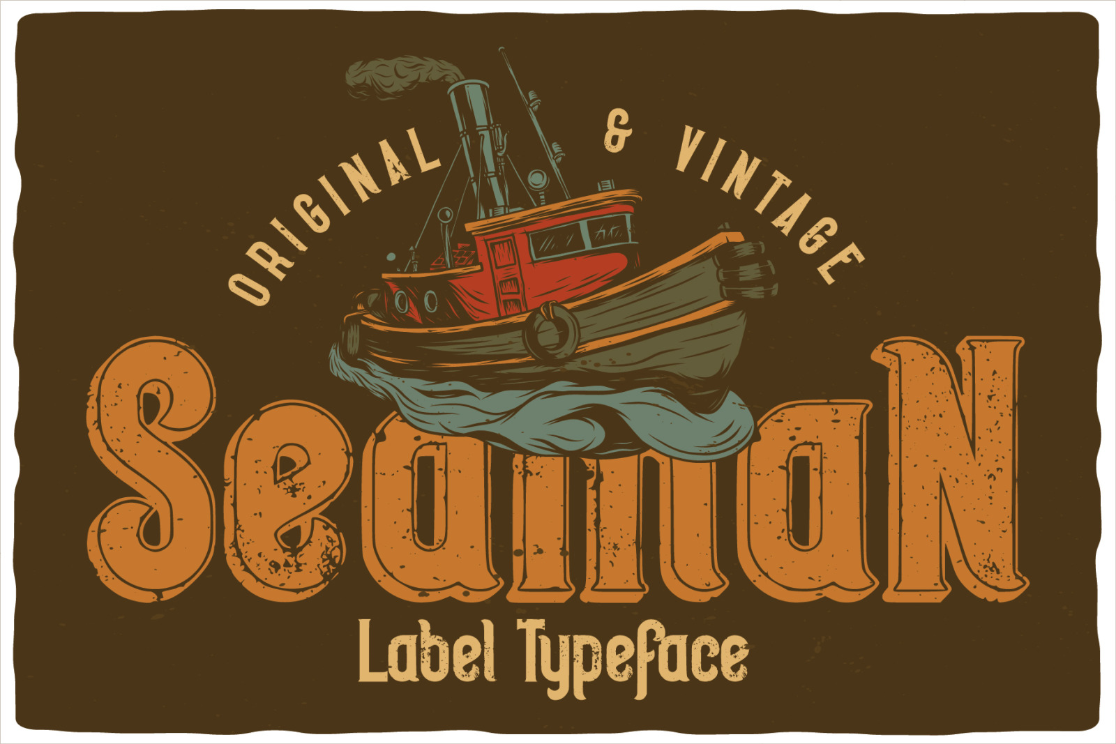 Seaman. Font and 10 editable t-shirt designs. Seaman. Font and 10 editable t-shirt designs.