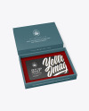 Textured Gift Card in a Box Mockup