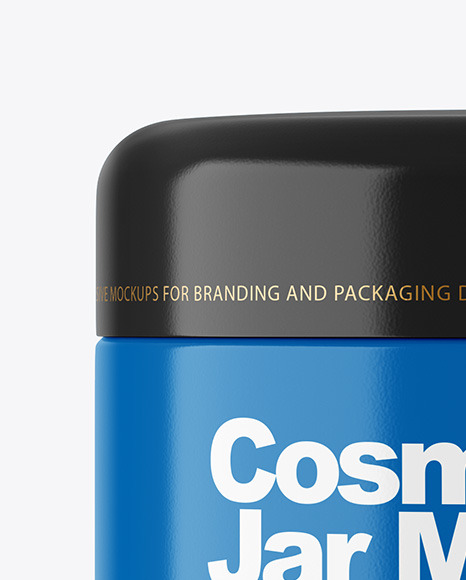 Glossy Cosmetic Jar Mockup