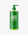 Color Liquid Cosmetic Bottle with Pump Mockup Color Liquid Cosmetic Bottle with Pump Mockup