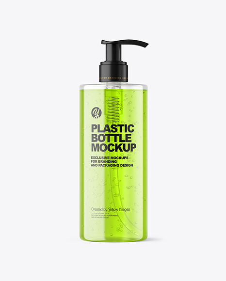 Color Liquid Cosmetic Bottle with Pump Mockup Color Liquid Cosmetic Bottle with Pump Mockup