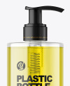 Color Liquid Cosmetic Bottle with Pump Mockup Color Liquid Cosmetic Bottle with Pump Mockup