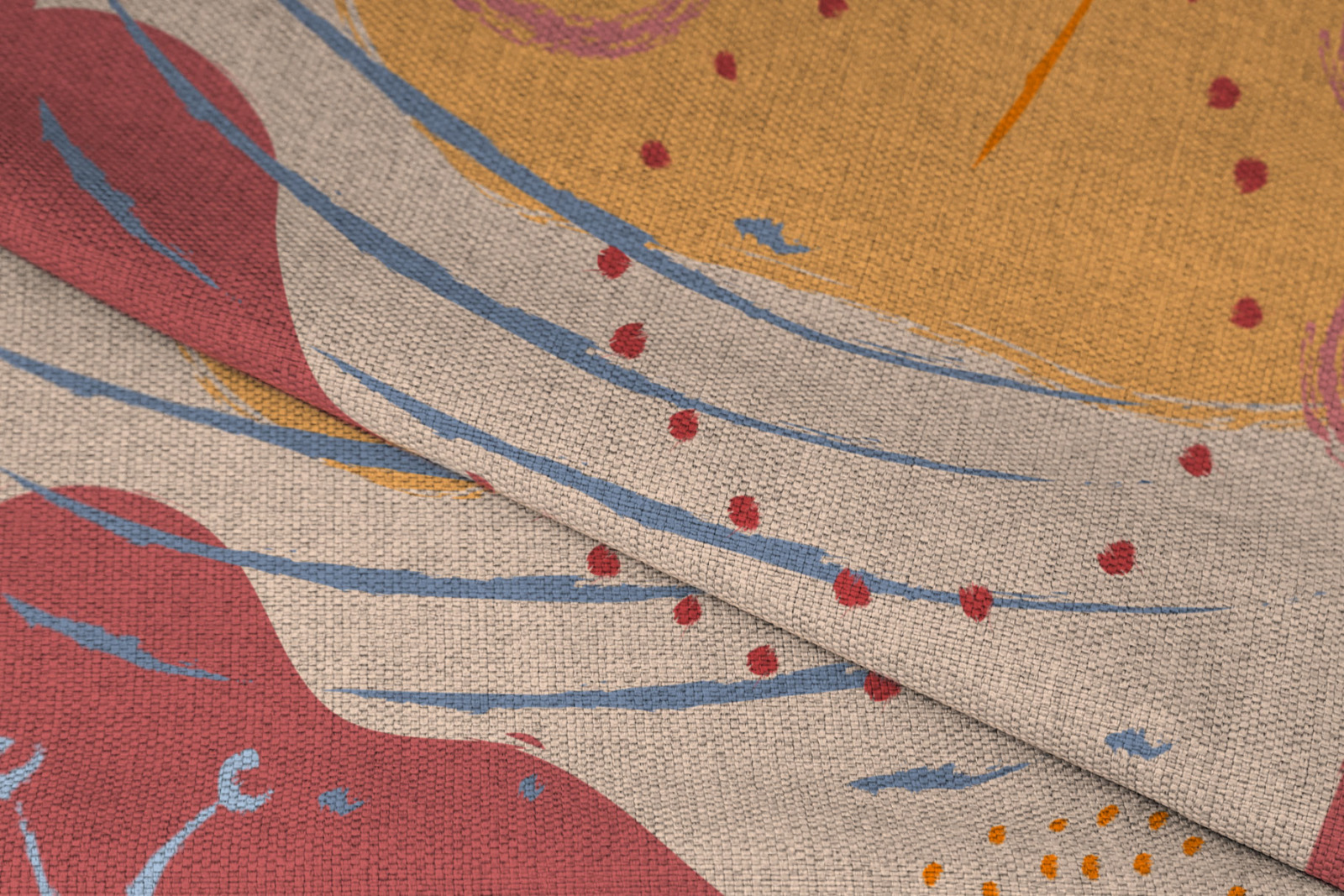 Cotton Fabric Print Mockup Cotton Fabric Print Mockup