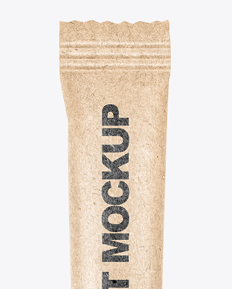 Kraft Paper Stick Sachet Mockup