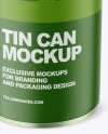 Matte Tin Can Mockup