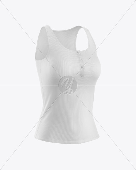 Women&#039;s Tank Top Mockup - Half-Side View