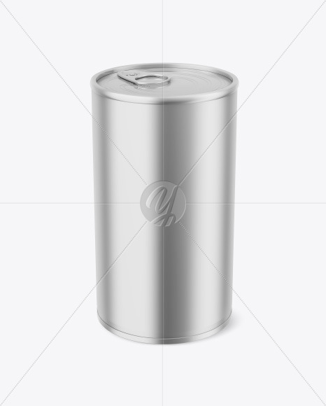 Metallic Tin Can Mockup