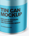 Metallic Tin Can Mockup