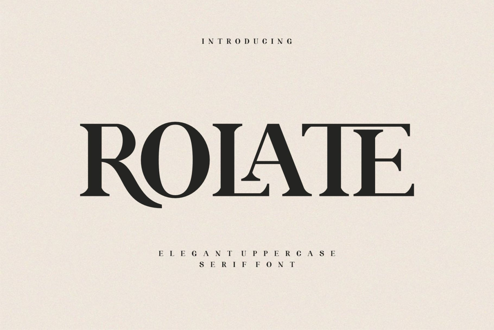 ROLATE Ligature Serif Typeface