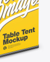 Plastic Table Tent Mockup