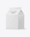 Matte Drink Carton with Screw Cap Mockup