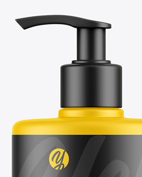 Liquid Soap Bottle with Pump Mockup