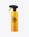 Glossy Spray Bottle Mockup