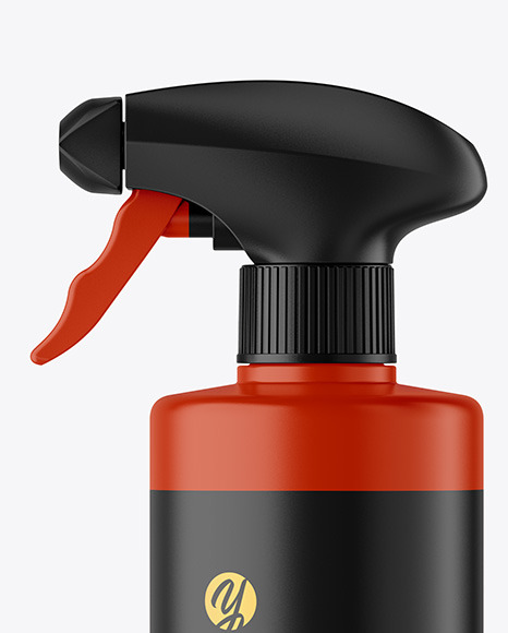 Matte Spray Bottle Mockup