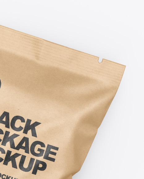 Two Kraft Snack Package Mockup