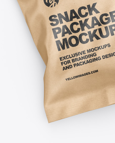 Two Kraft Snack Package Mockup