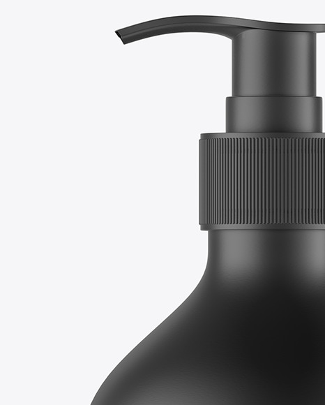 Matte Liquid Soap Bottle With Pump Mockup