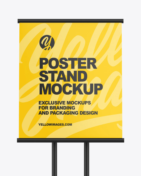 Stand with Poster Mockup