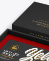 Gift Card in a Box Mockup