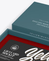 Textured Gift Card in a Box Mockup