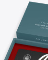 Textured Gift Card in a Box Mockup