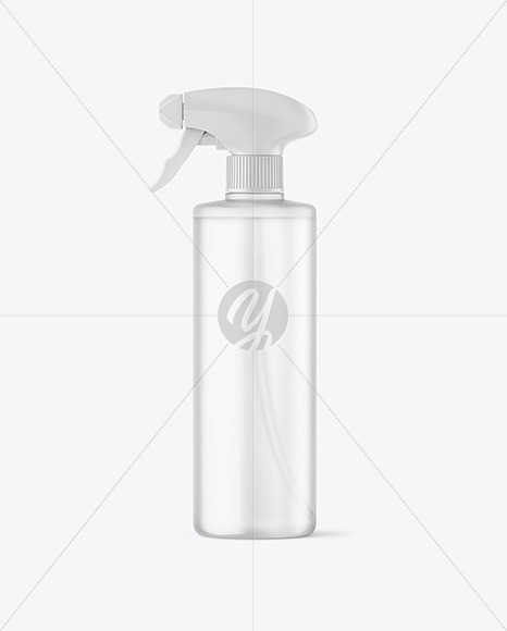 Frosted Spray Bottle Mockup