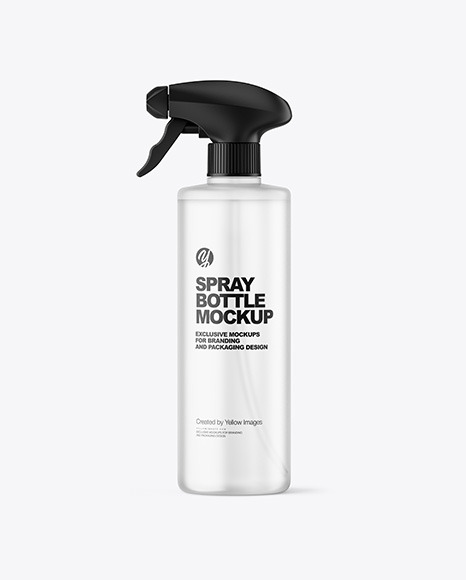 Frosted Spray Bottle Mockup