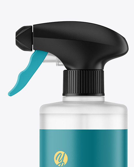 Frosted Spray Bottle Mockup