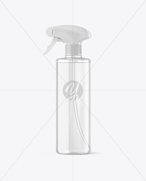 Clear Spray Bottle Mockup