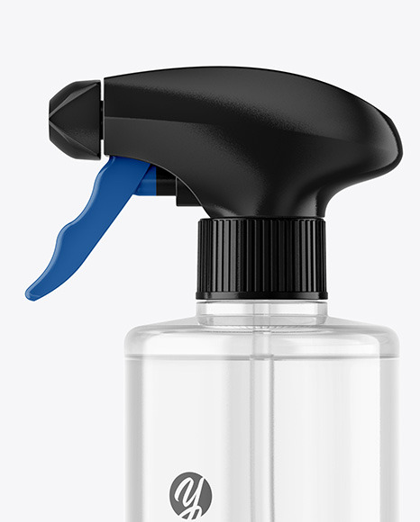 Clear Spray Bottle Mockup