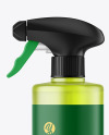Frosted Color Plastic Spray Bottle Mockup Frosted Color Plastic Spray Bottle Mockup
