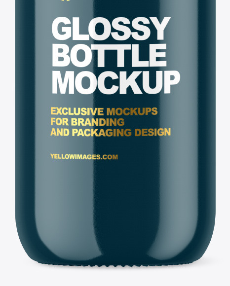 Glossy Bottle Mockup