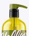 Color Bottle with Pump Mockup Color Bottle with Pump Mockup