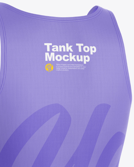 Women&#039;s Tank Top Mockup - Back Half-Side View