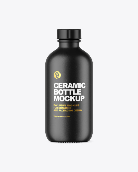 Ceramic Bottle Mockup - Hair bottle mockup