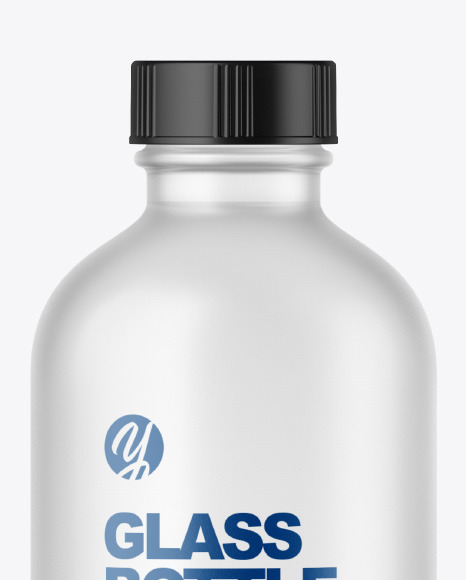 Frosted Glass Bottle Mockup