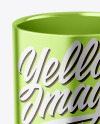 Glossy Metallic Mug Mockup