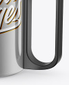 Glossy Metallic Mug Mockup