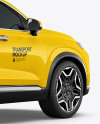 Compact SUV Mockup - Back Half Side View